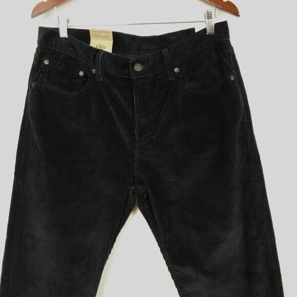 Levi's Corduroy Mom Jeans Women's Size 32x30 Black Cords High Rise - Picture 2 of 12